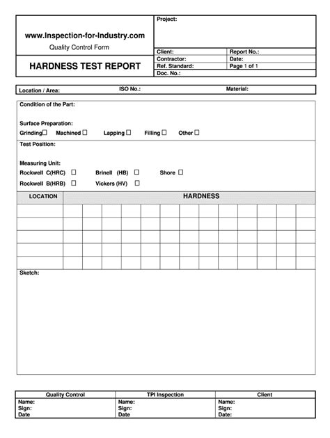 Report on Hardness test 